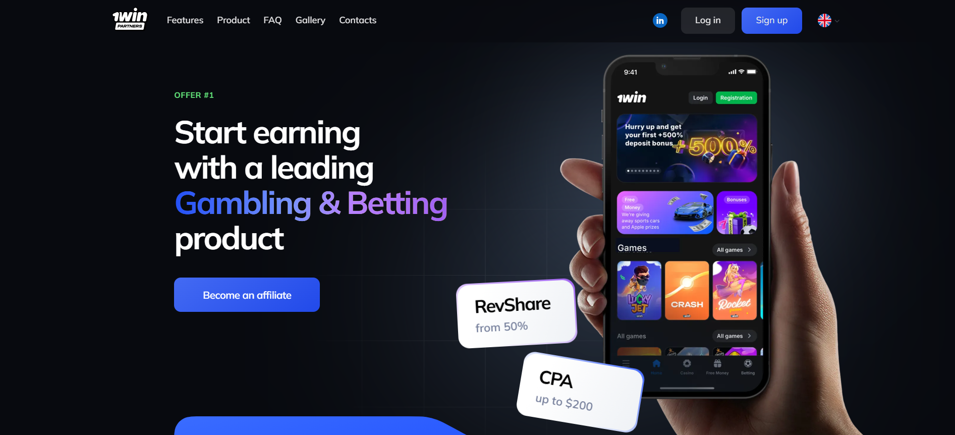 Join 1win partnership program and make money promoting casino site in Banglsdesh